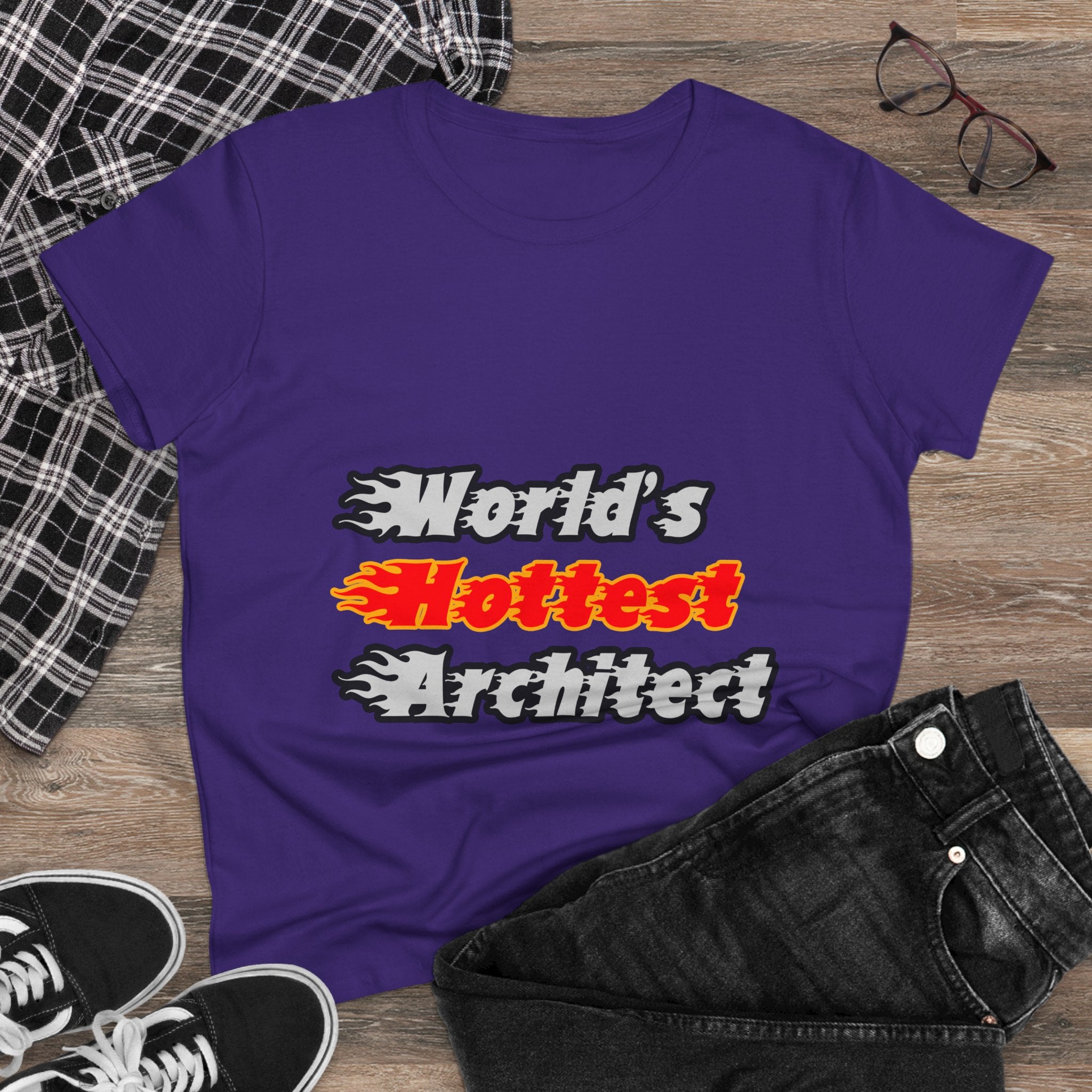 World's Hottest Architect - Women's Midweight Cotton Tee