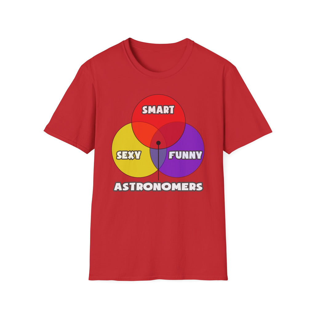 Venn Diagram .. Astronomers - Unisex Softstyle T-Shirt