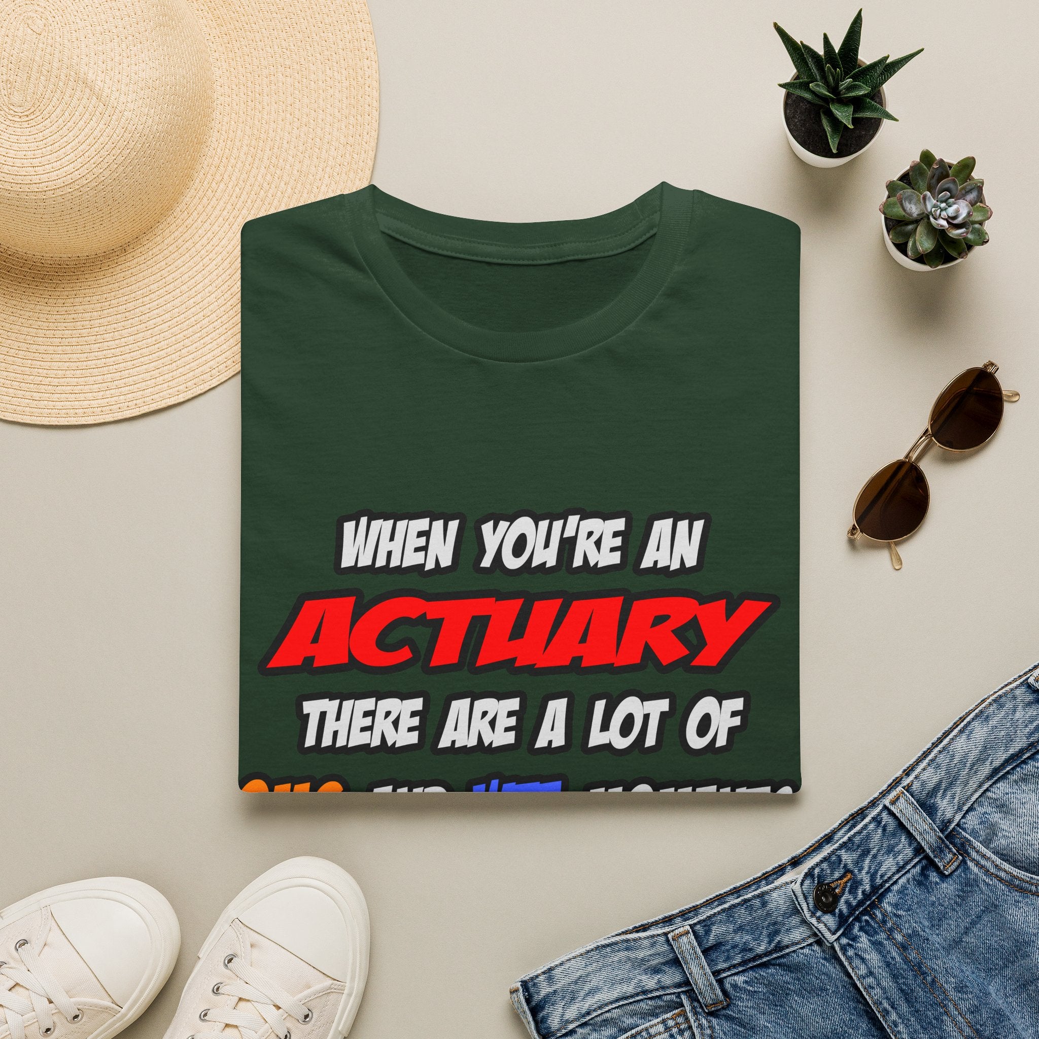 Actuary .. OMG WTF LOL - Unisex Softstyle T-Shirt