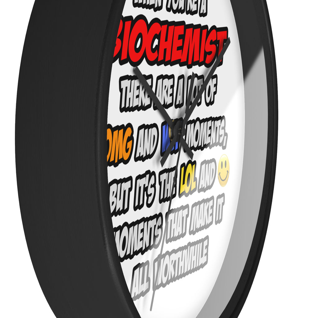 Biochemist .. OMG WTF LOL - Wall Clock