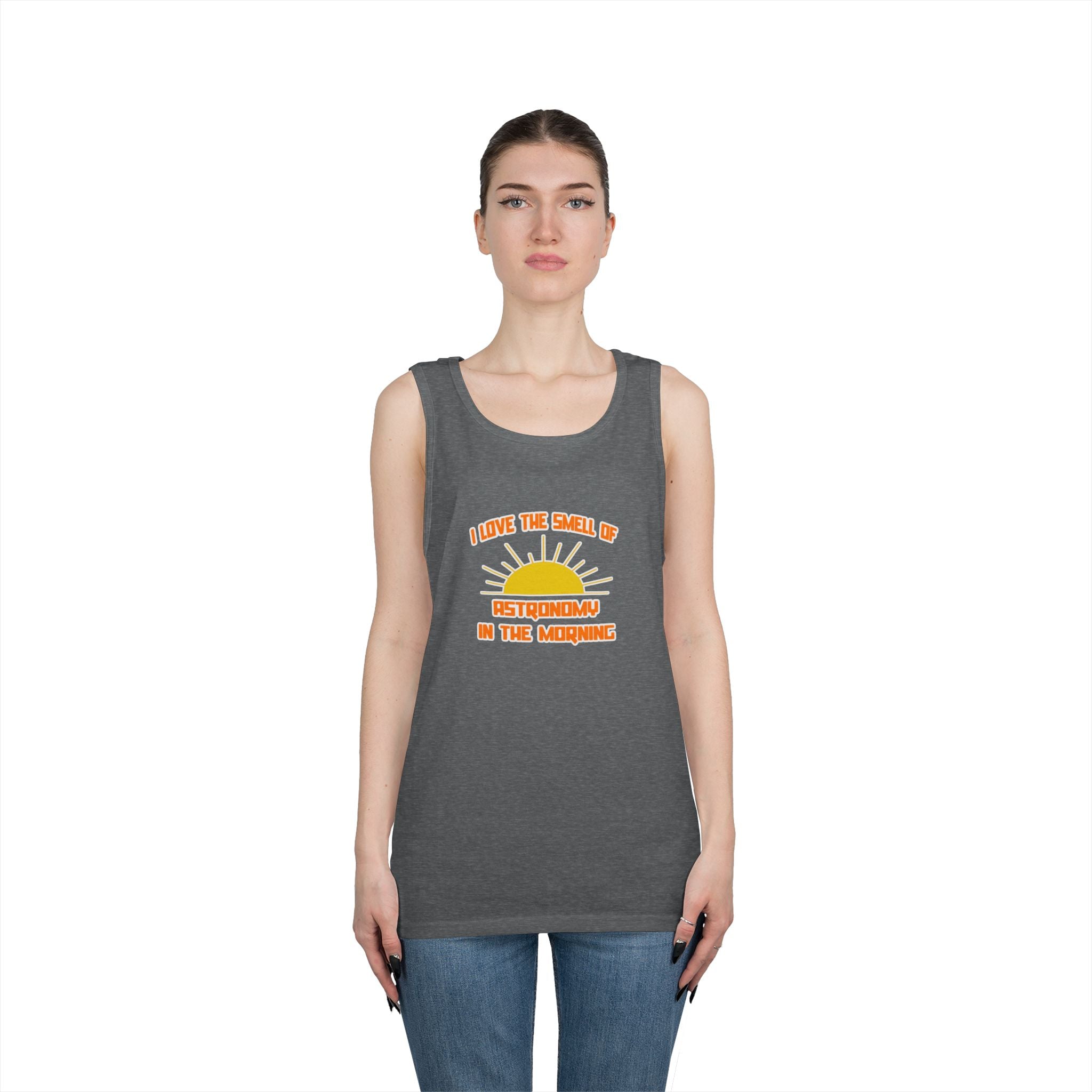 Smell of Astronomy in the Morning - Unisex Heavy Cotton Tank Top