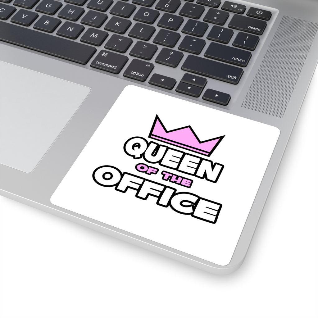 Queen of the Office - Square Stickers
