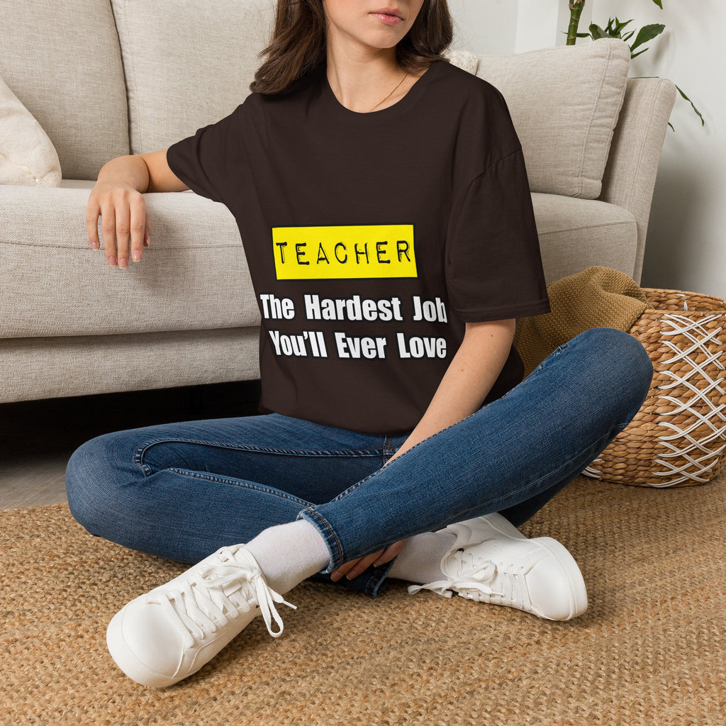 Teacher...Hardest Job You'll Ever Love - Unisex Softstyle T-Shirt