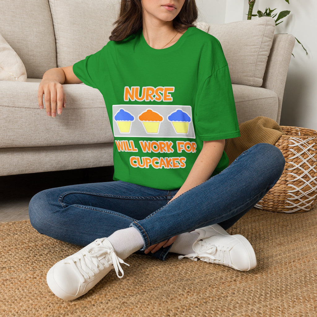 Nurse ... Will Work For Cupcakes - Unisex Softstyle T-Shirt