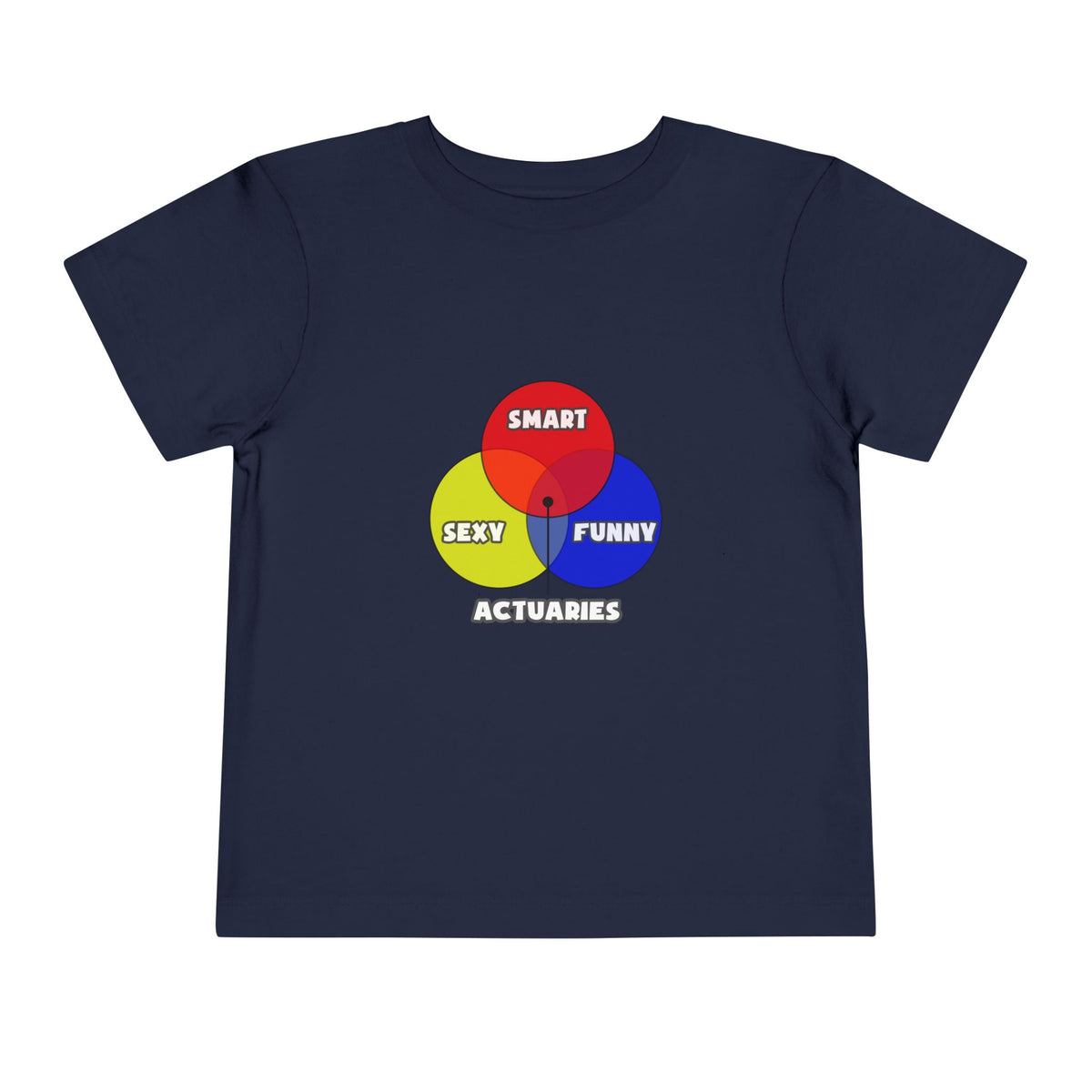 Venn Diagram .. Actuaries - Toddler Short Sleeve Tee