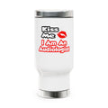 Kiss Me...I Am An Audiologist - Stainless Steel Travel Mug with Handle, 14oz