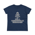 Keep Calm and Call a Cardiovascular Technologist - Women's Midweight Cotton Tee