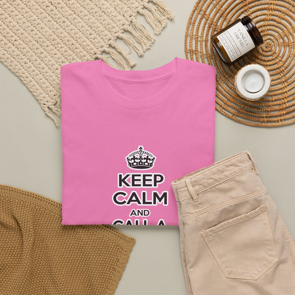 Keep Calm and Call a Cardiovascular Technologist - Unisex Heavy Cotton Tee