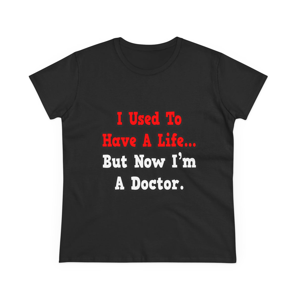 I Used to Have a Life...Doctor - Women's Midweight Cotton Tee