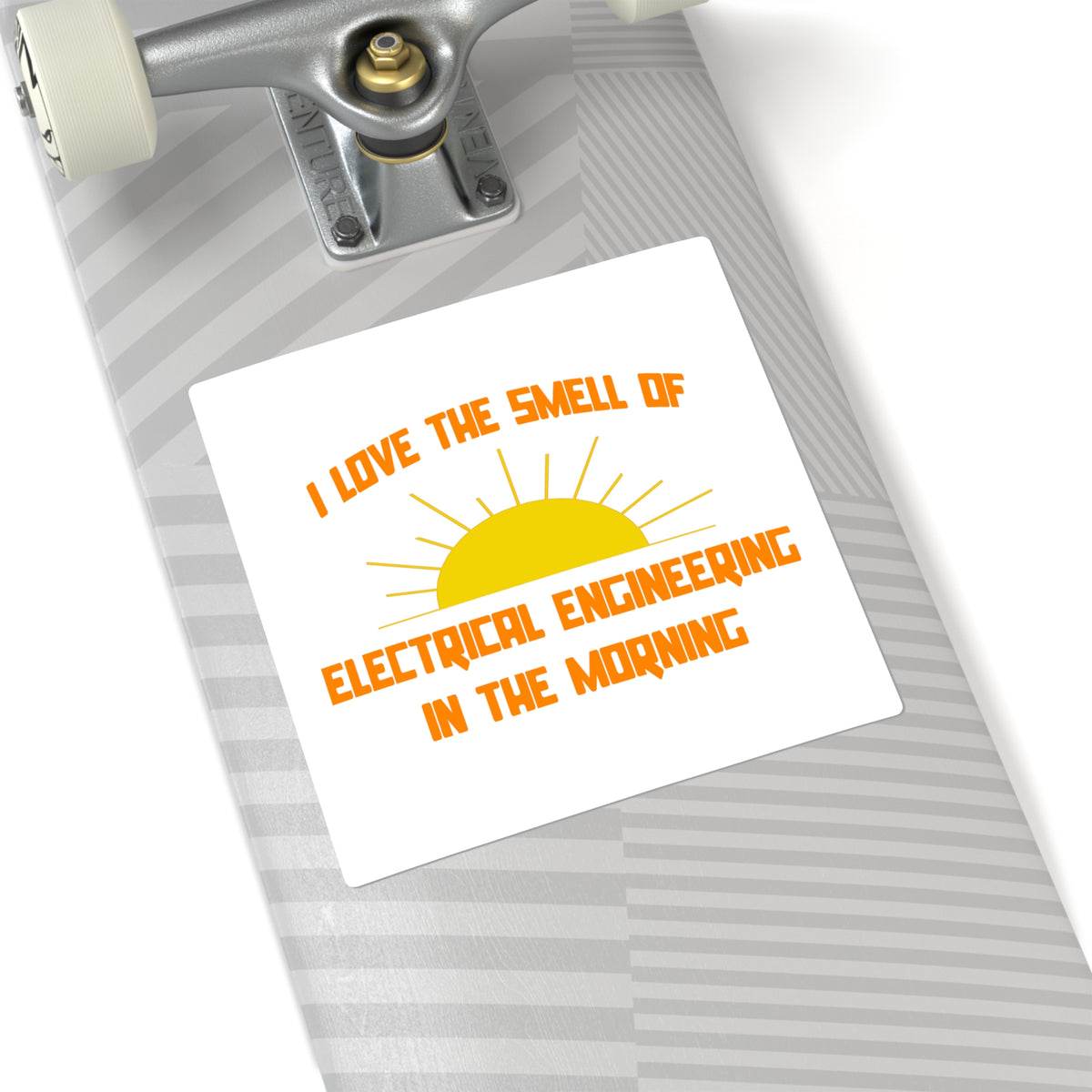 Smell of Electrical Engineering in the Morning - Square Stickers
