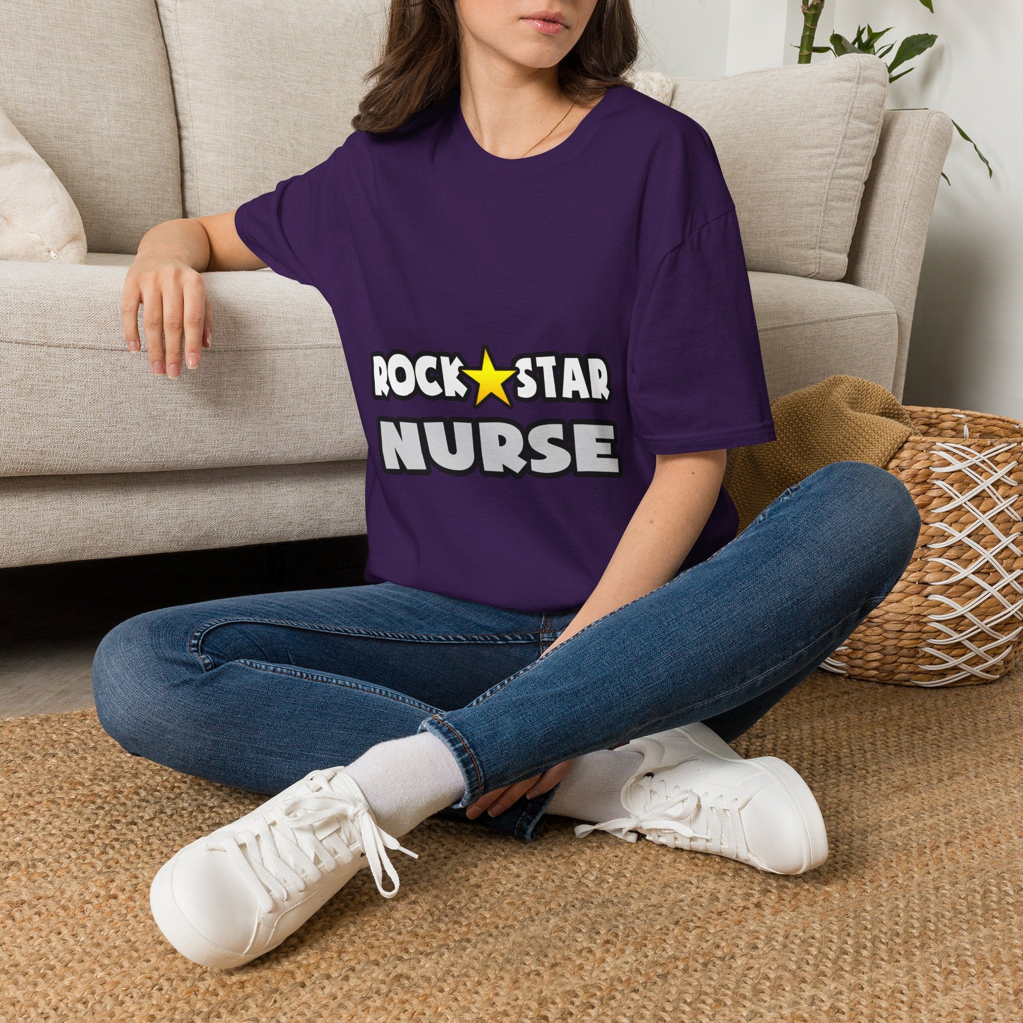Rock Star Nurse (2) - Unisex Softstyle T-Shirt