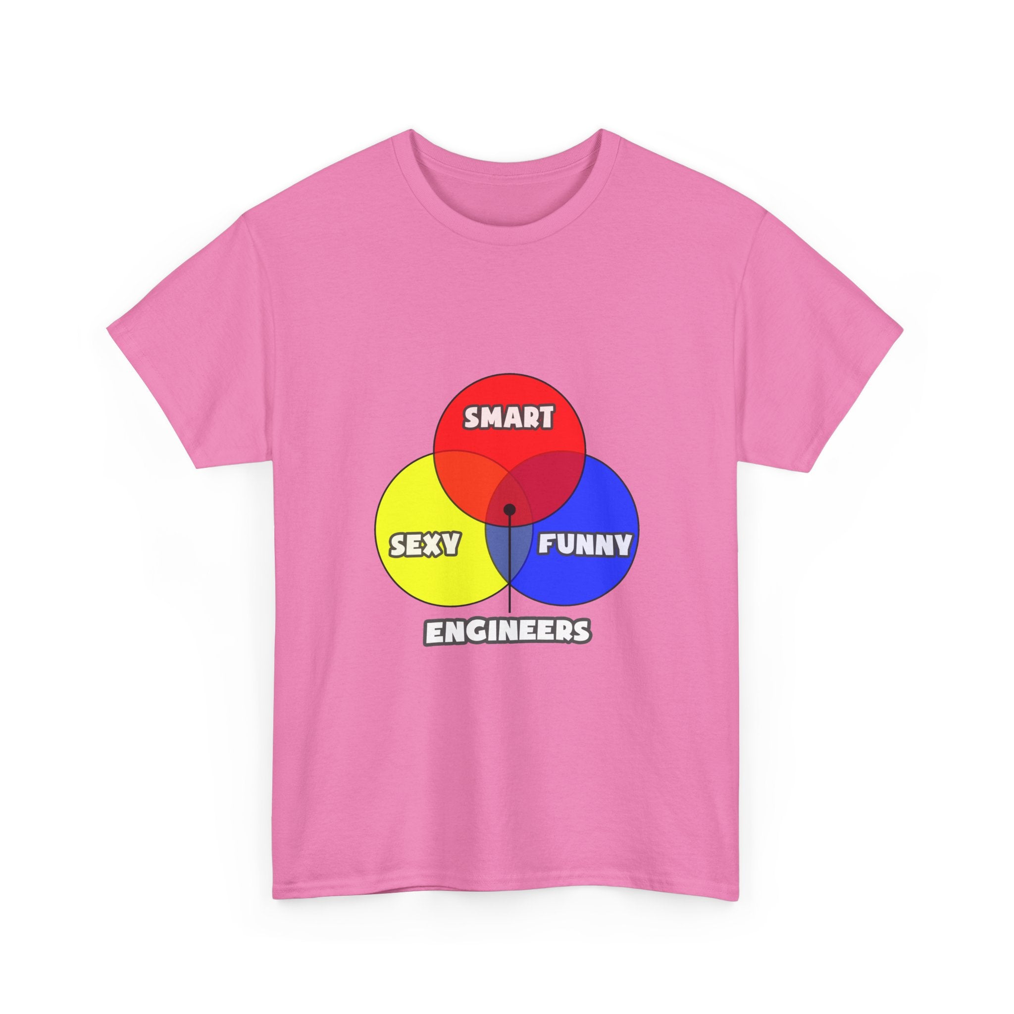 Venn Diagram .. Engineers - Unisex Heavy Cotton Tee
