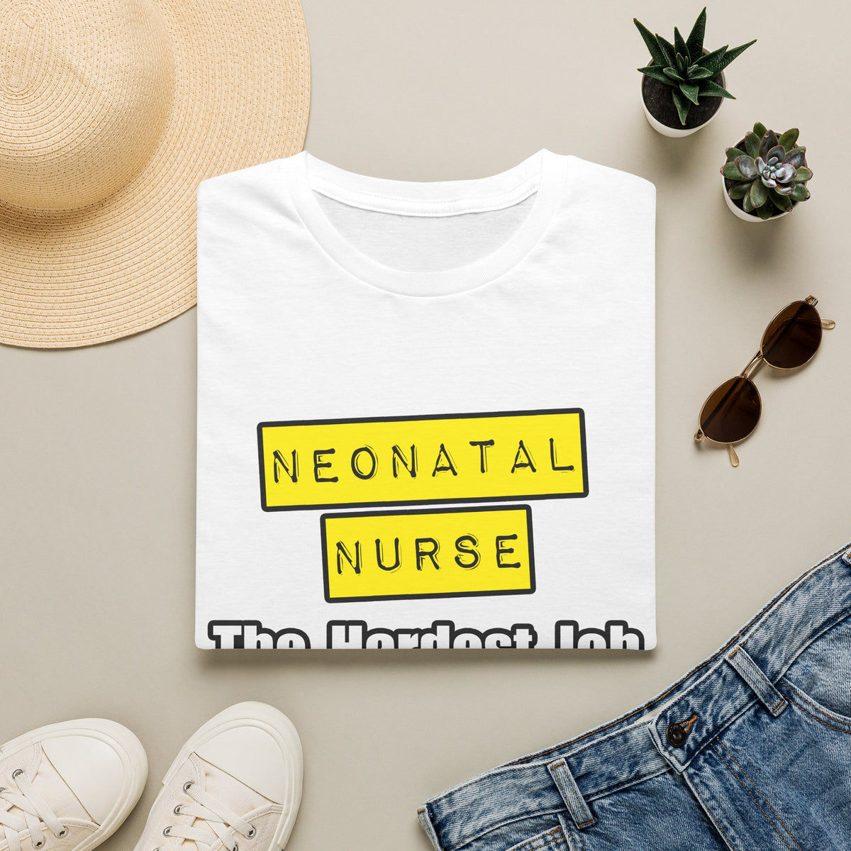 Neonatal Nurse...Hardest Job You'll Ever Love - Unisex Softstyle T-Shirt