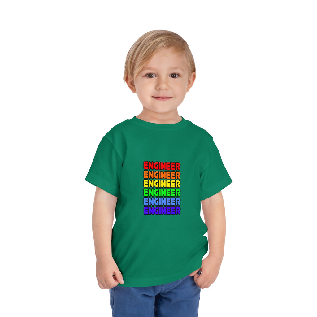 Rainbow Engineer - Toddler Short Sleeve Tee