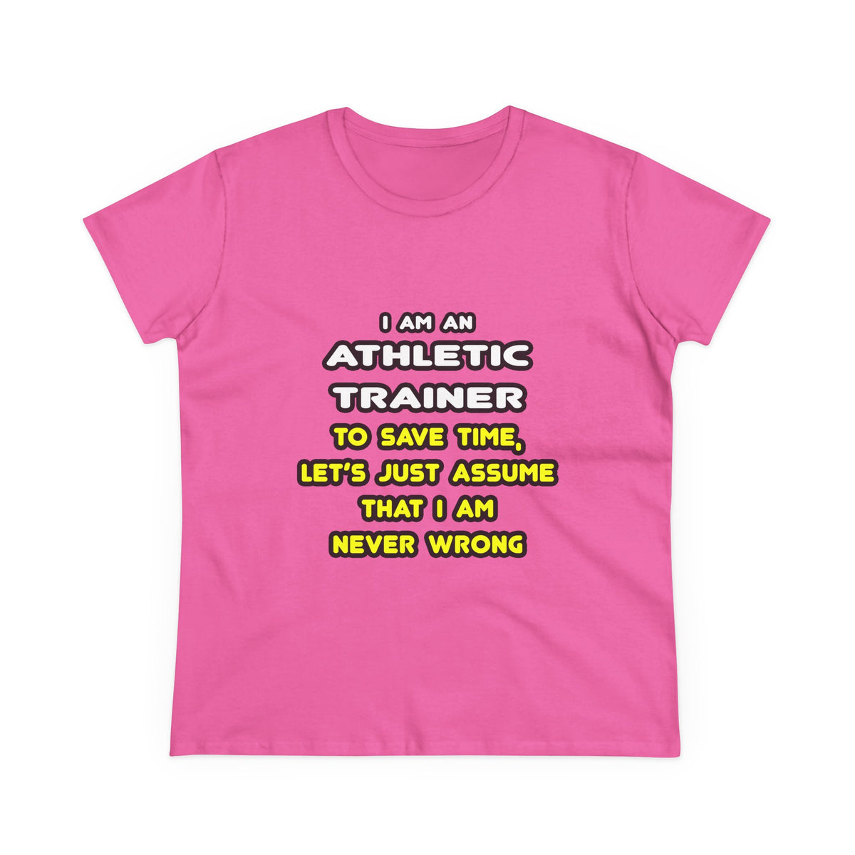 Funny Athletic Trainer T Shirts - Women's Midweight Cotton Tee