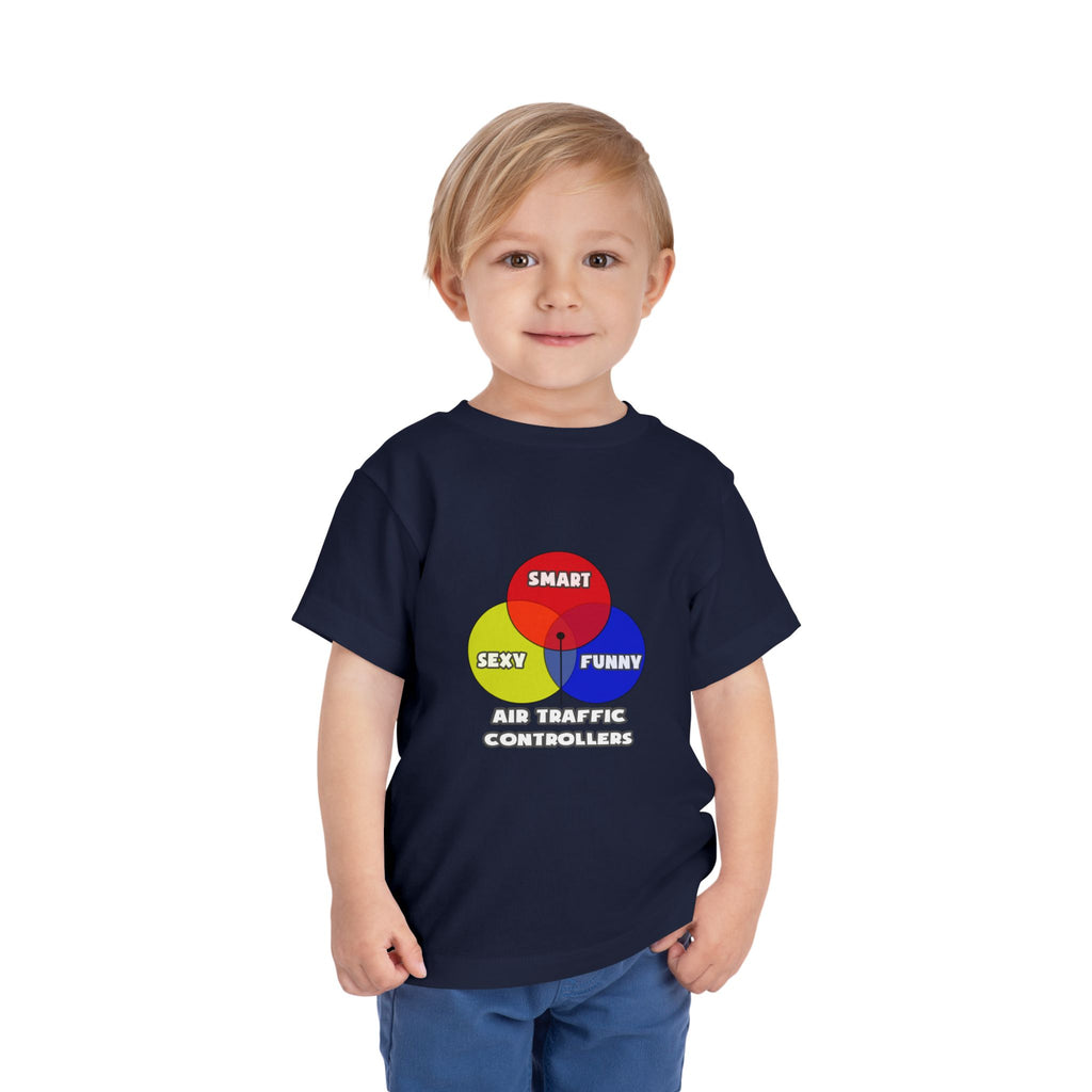 Venn Diagram .. Air Traffic Controllers - Toddler Short Sleeve Tee