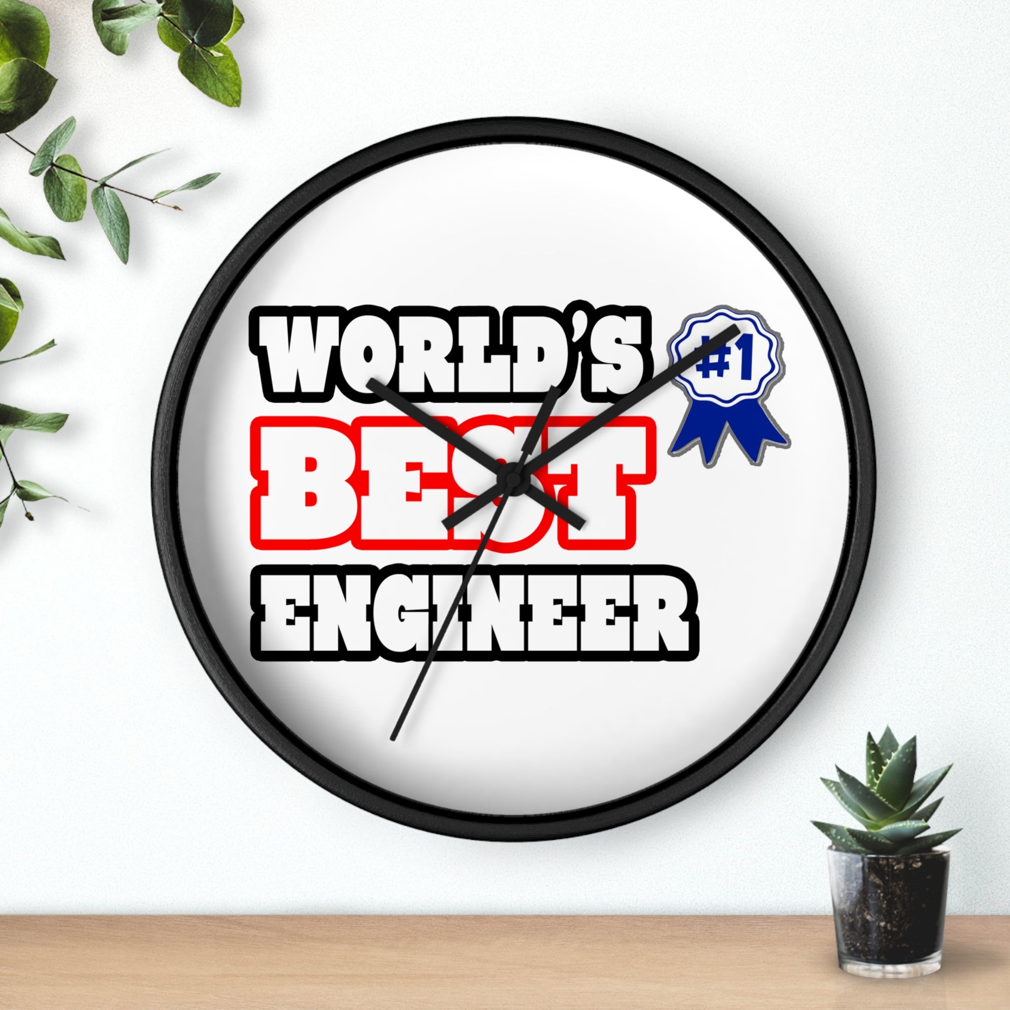 World's Best Engineer - Wall Clock
