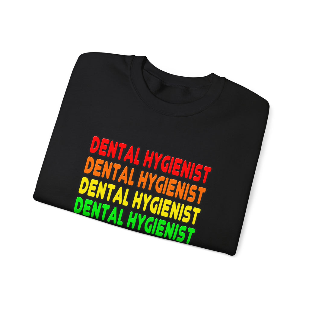Rainbow Dental Hygienist - Unisex Heavy Blend™ Crewneck Sweatshirt