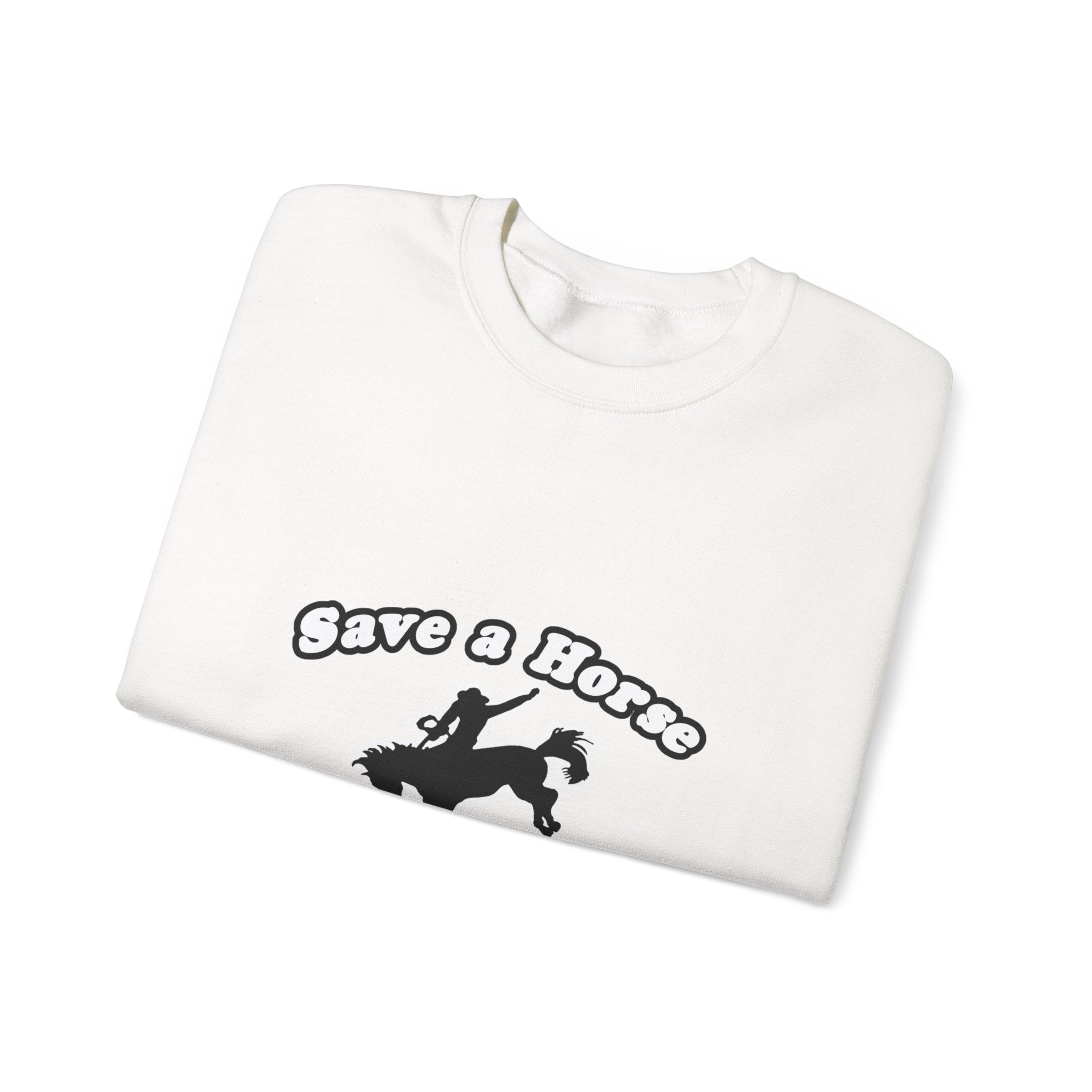 save horse ride teacher - Unisex Heavy Blend™ Crewneck Sweatshirt