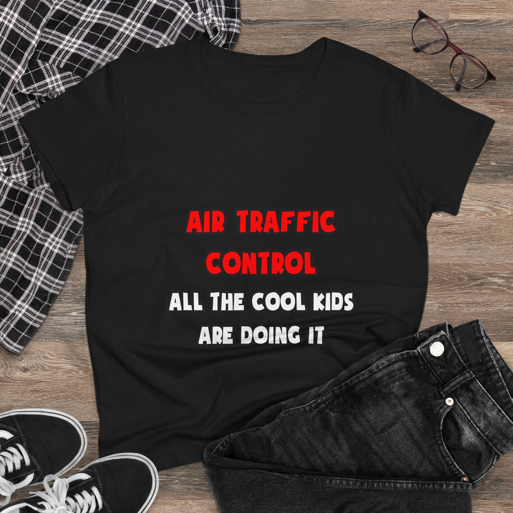 Funny Air Traffic Controller Shirts - Women's Midweight Cotton Tee