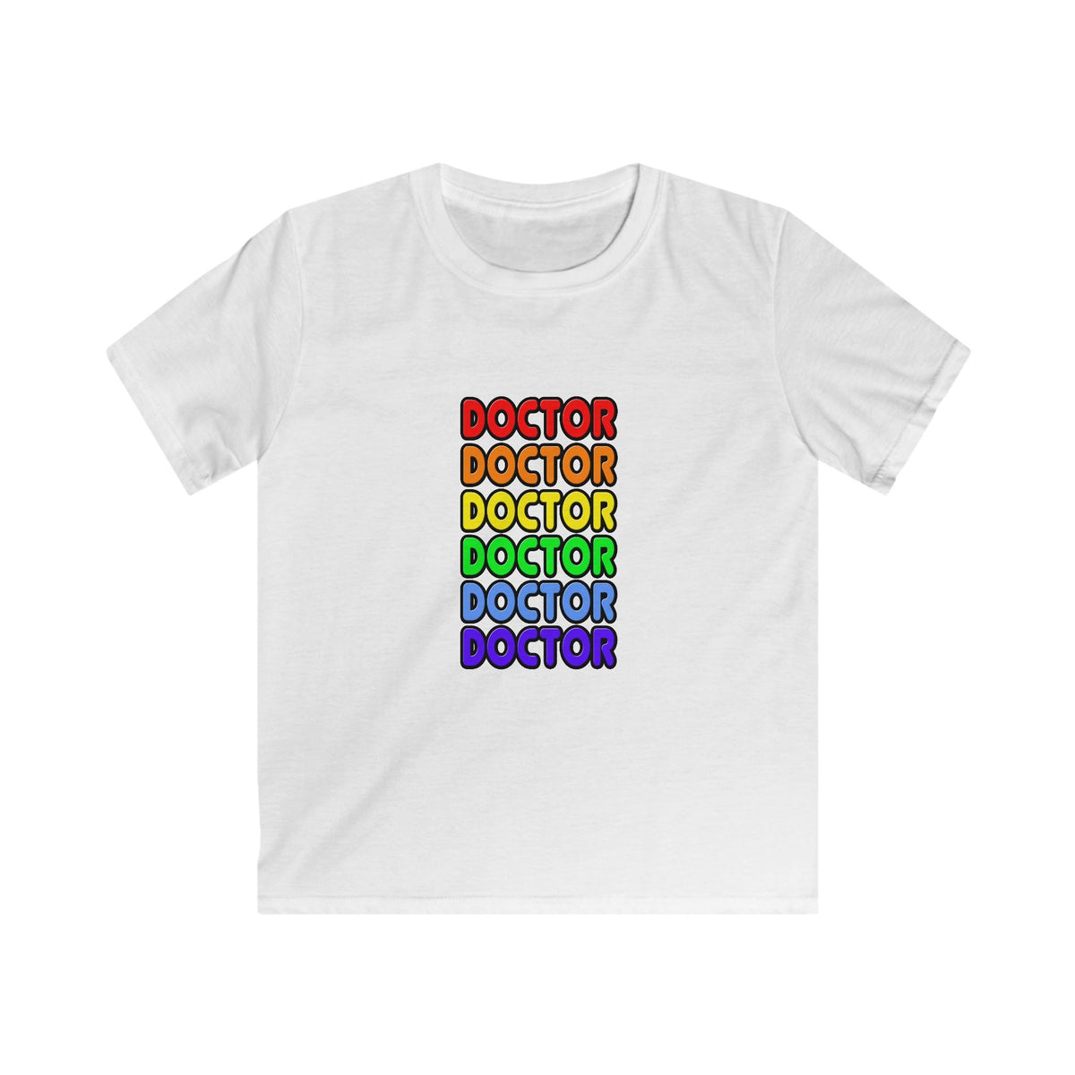 Rainbow Doctor - Kids Softstyle Tee