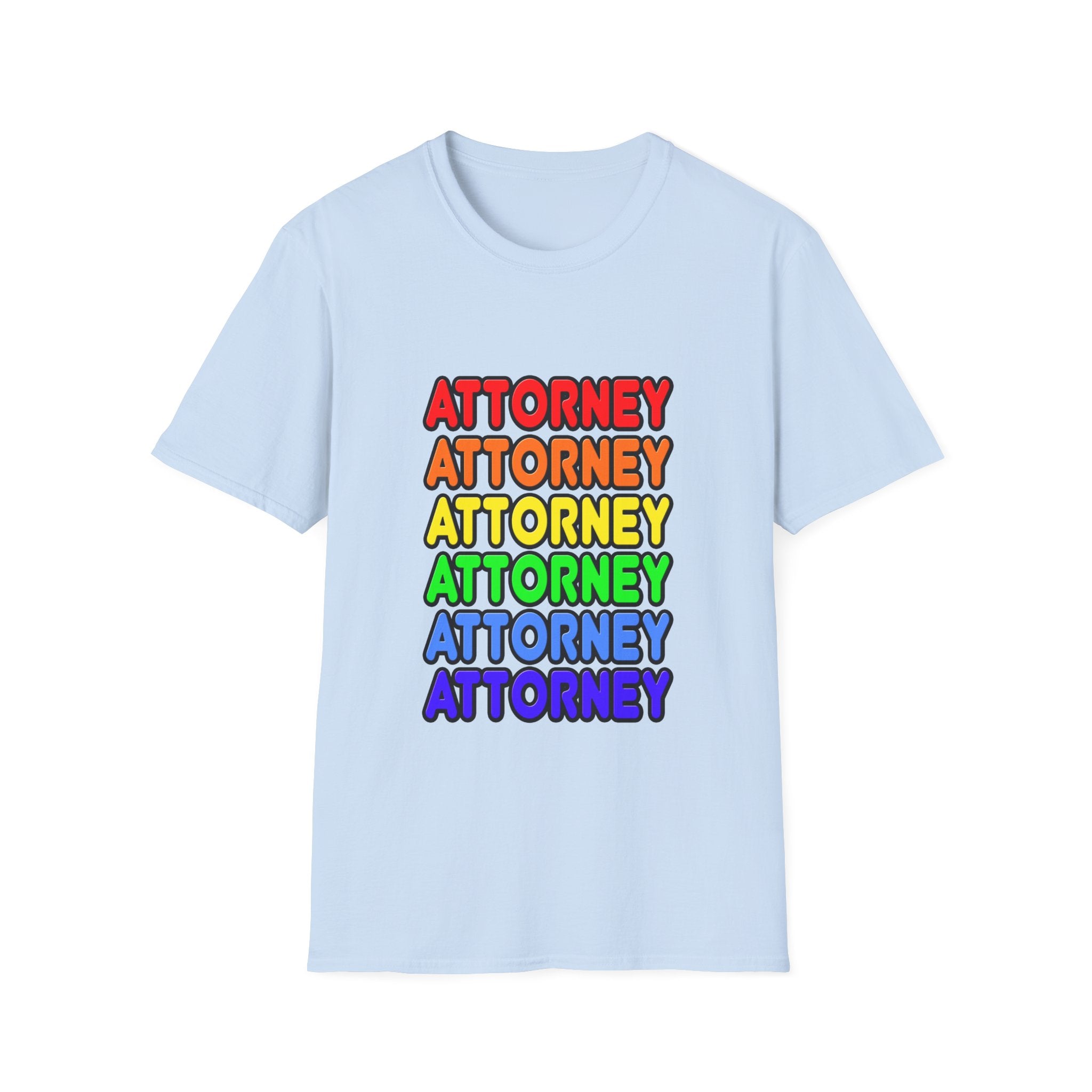 Rainbow Attorney - Unisex Softstyle T-Shirt