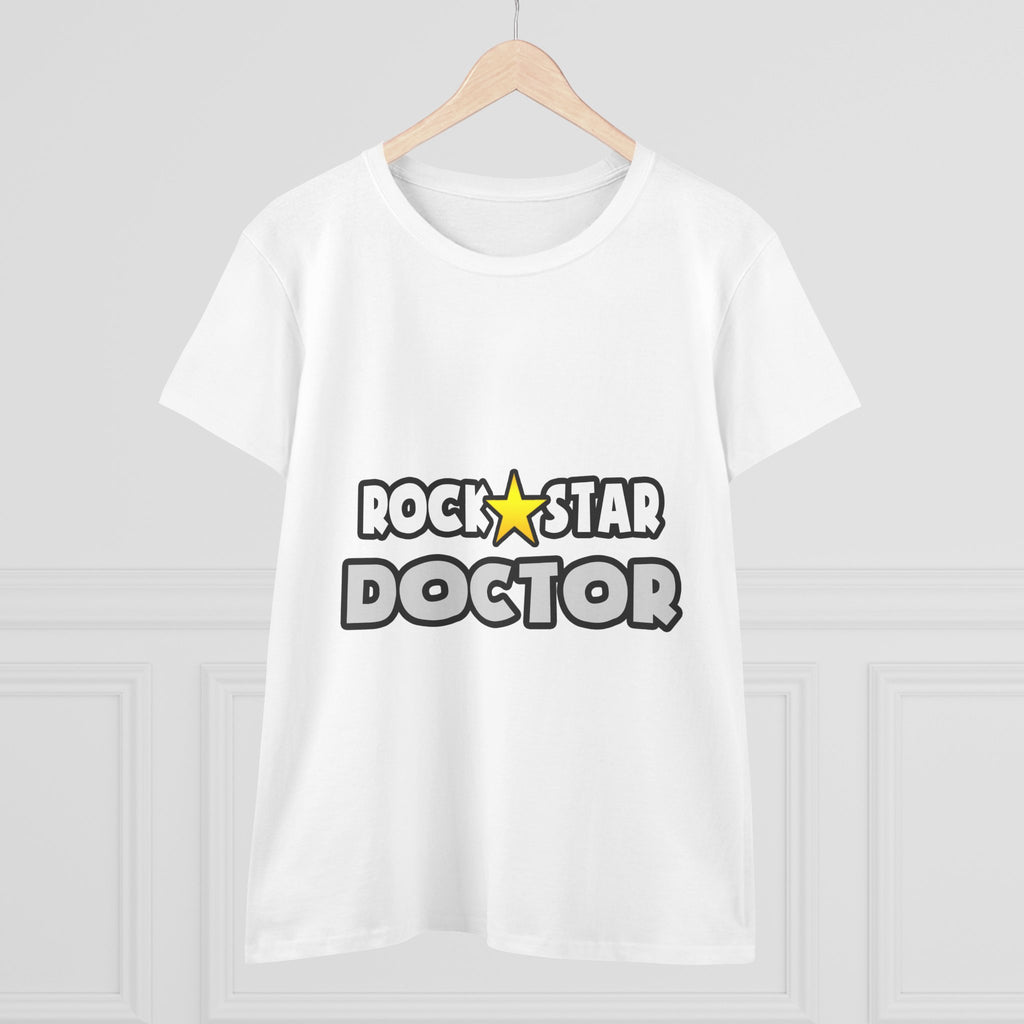 Rock Star Doctor (2) - Women's Midweight Cotton Tee