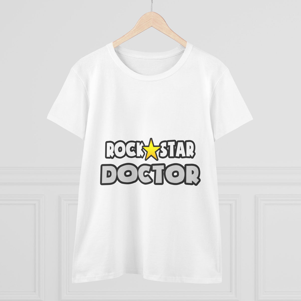 Rock Star Doctor (2) - Women's Midweight Cotton Tee