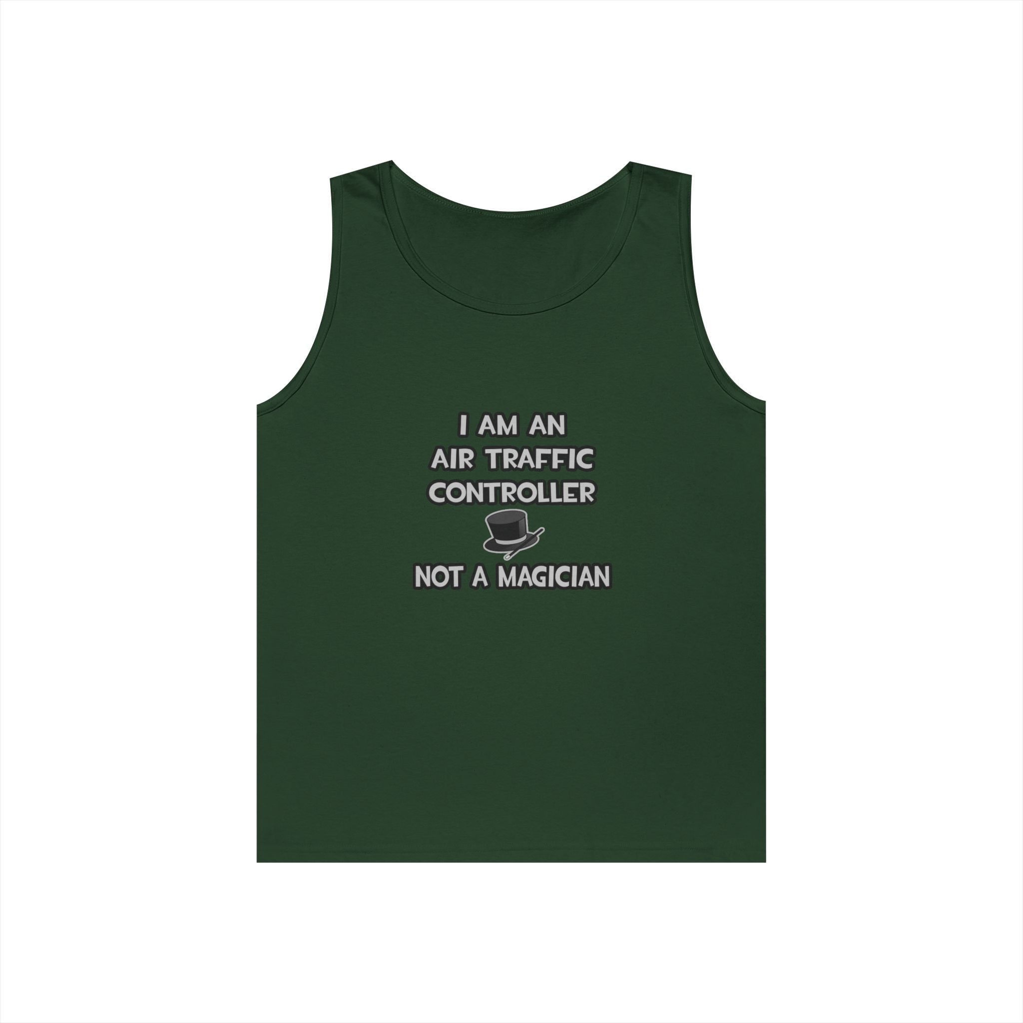 Air Traffic Controller ... Not A Magician - Unisex Heavy Cotton Tank Top