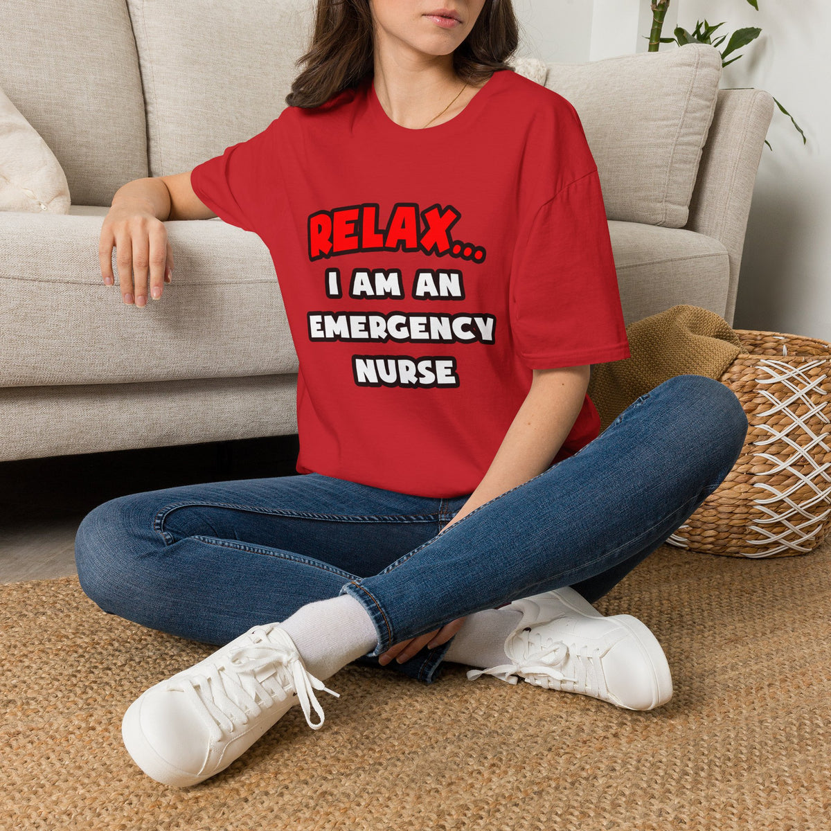 Relax ... I Am An Emergency Nurse - Unisex Softstyle T-Shirt