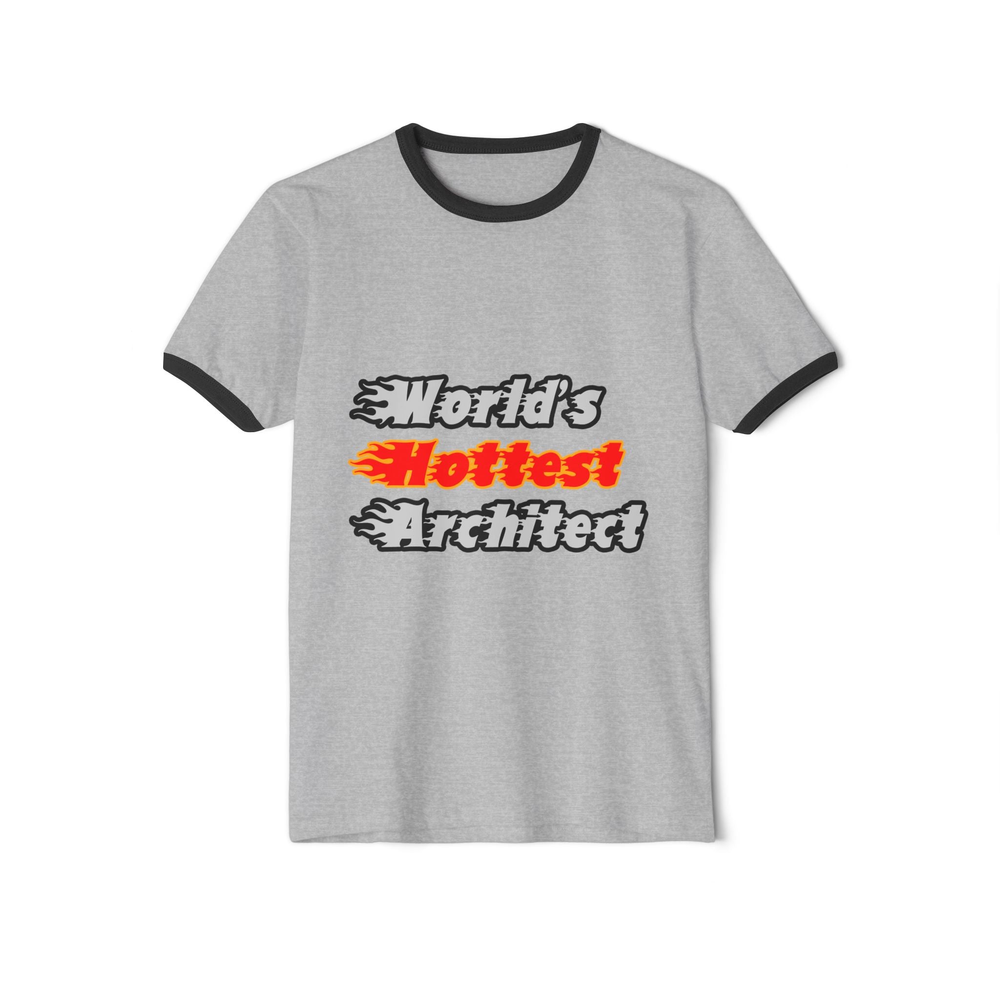 World's Hottest Architect - Unisex Cotton Ringer T-Shirt