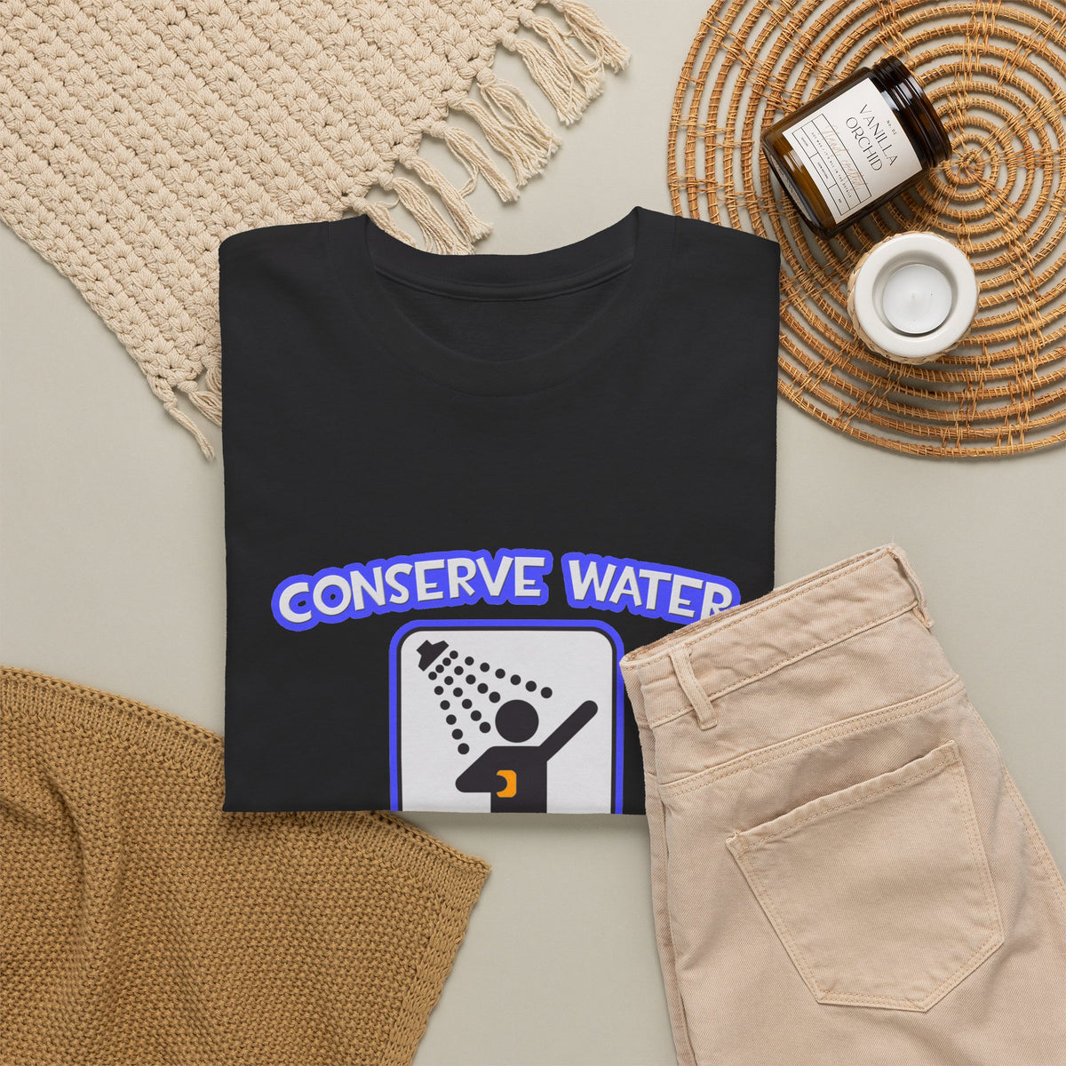 Conserve Water .. Shower With a Doctor - Unisex Heavy Cotton Tee