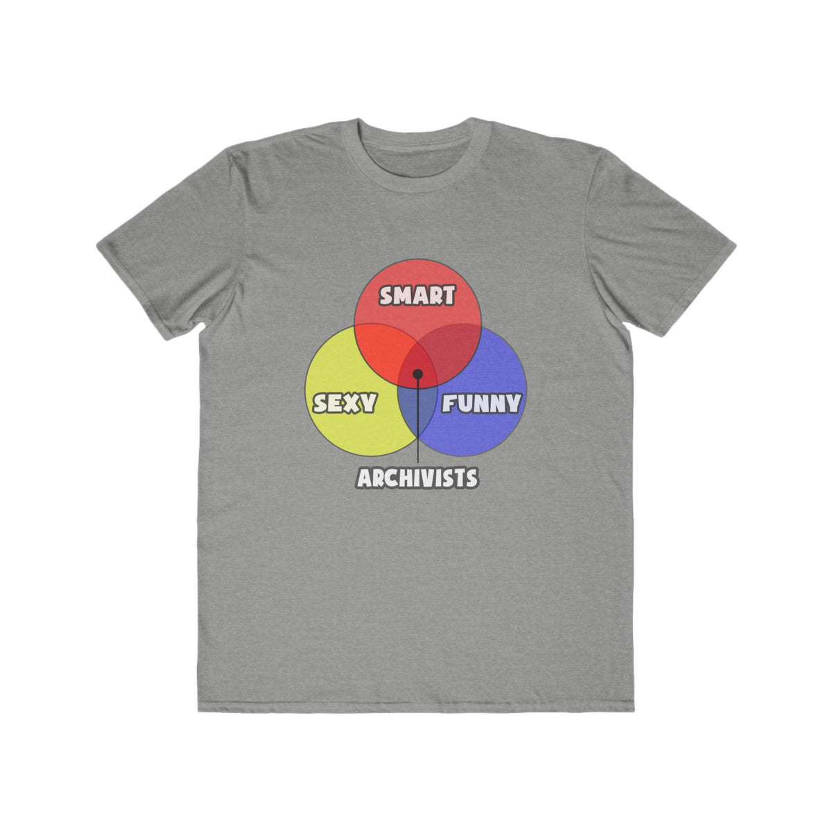 Venn Diagram .. Archivists - Men's Lightweight Fashion Tee