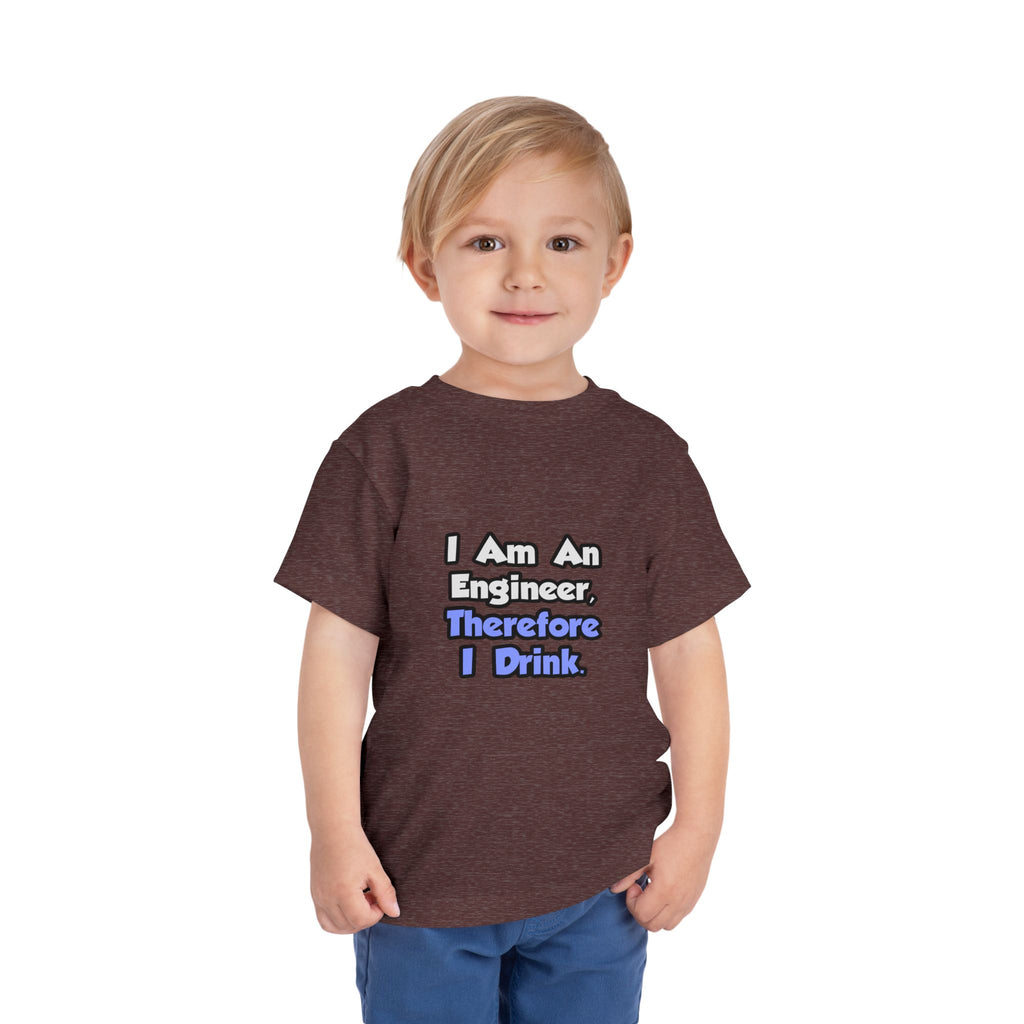 I Am An Engineer, Therefore I Drink - Toddler Short Sleeve Tee