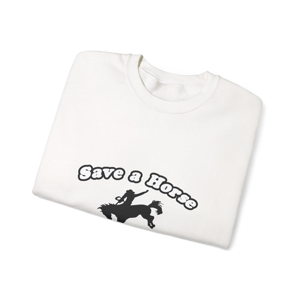 Save Horse, Ride Actuary - Unisex Heavy Blend™ Crewneck Sweatshirt