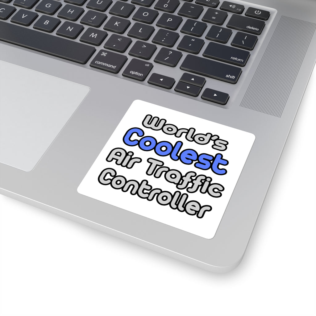 World's Coolest Air Traffic Controller - Square Stickers