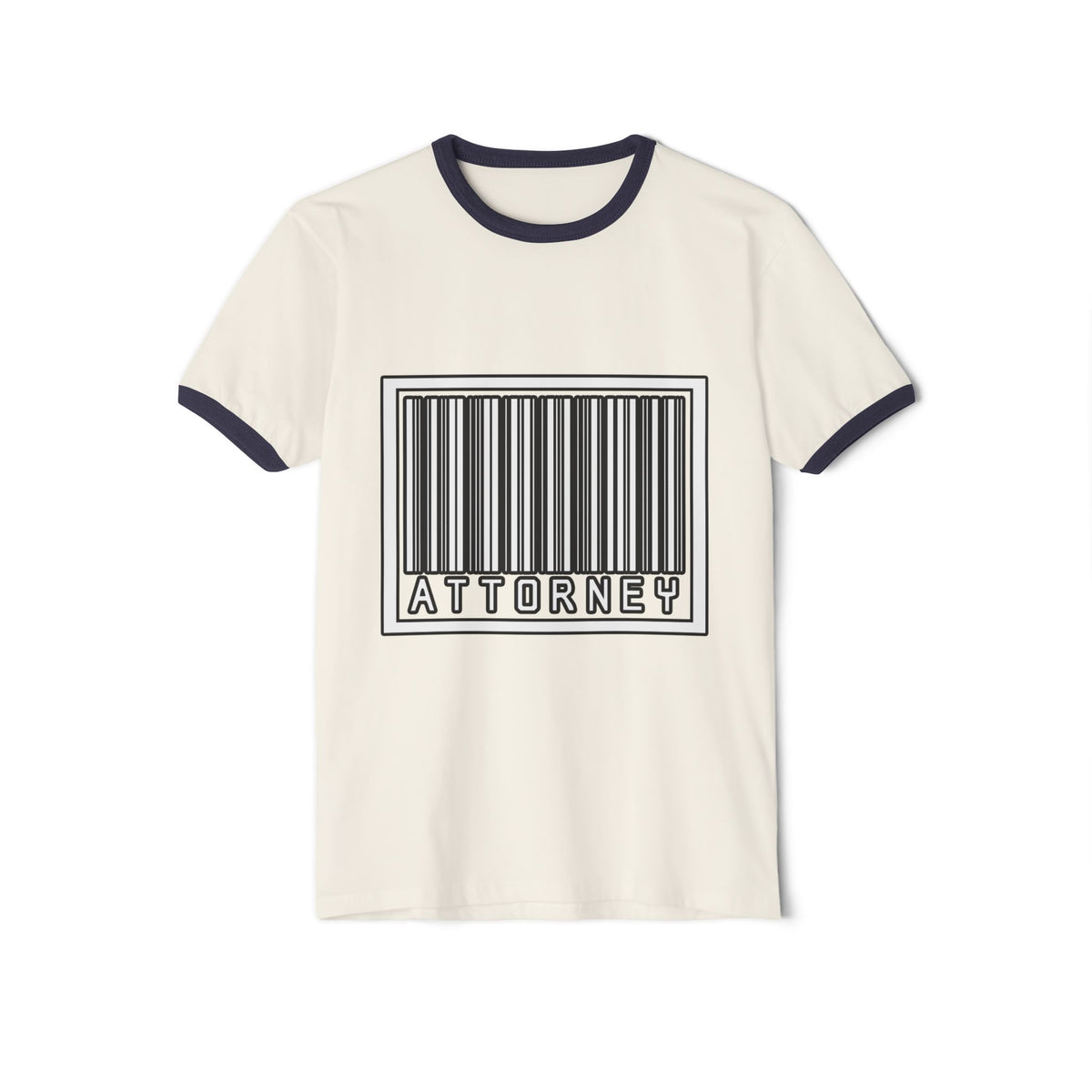 Barcode Attorney - Unisex Cotton Ringer T-Shirt
