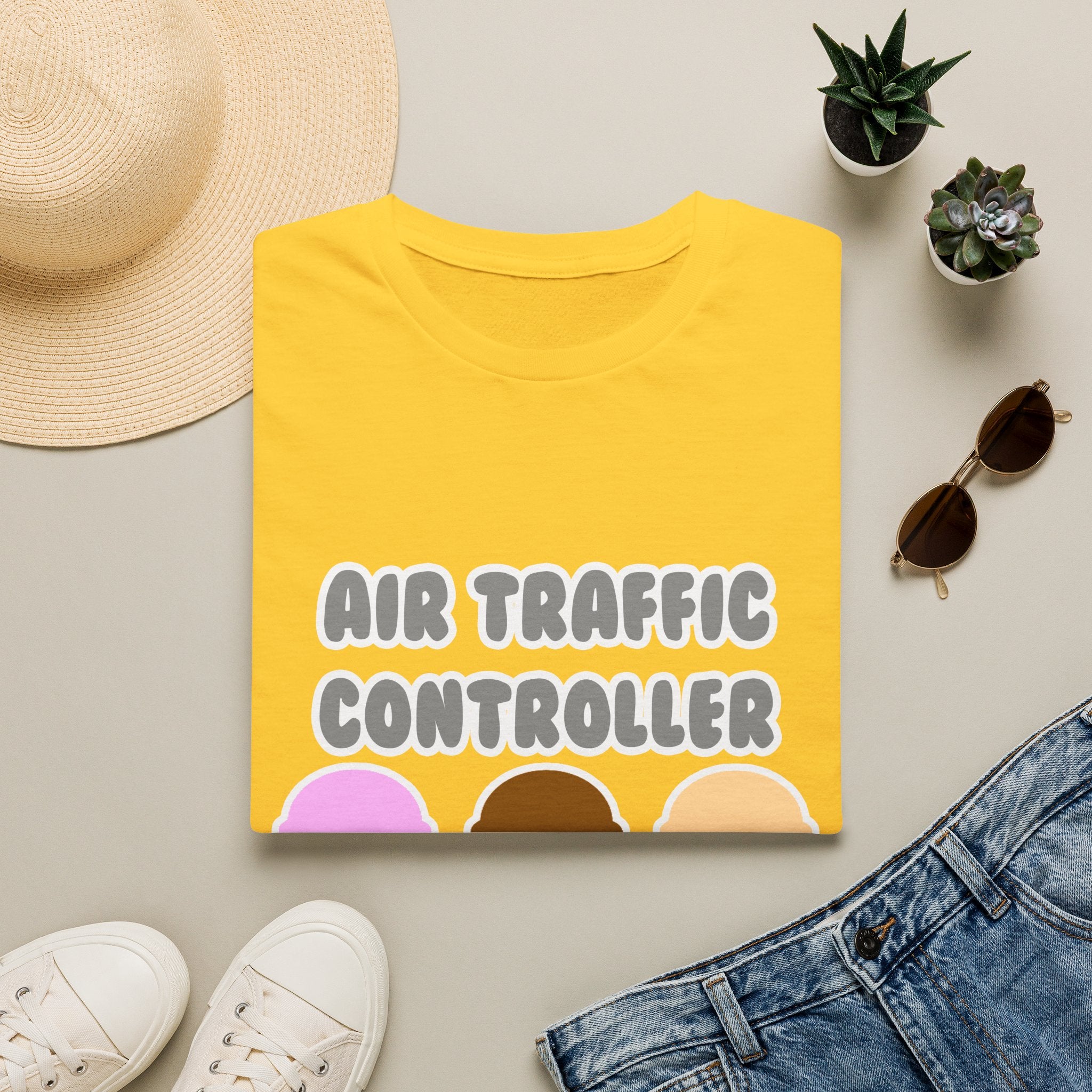 Air Traffic Controller ... Will Work For Ice Cream - Unisex Softstyle T-Shirt