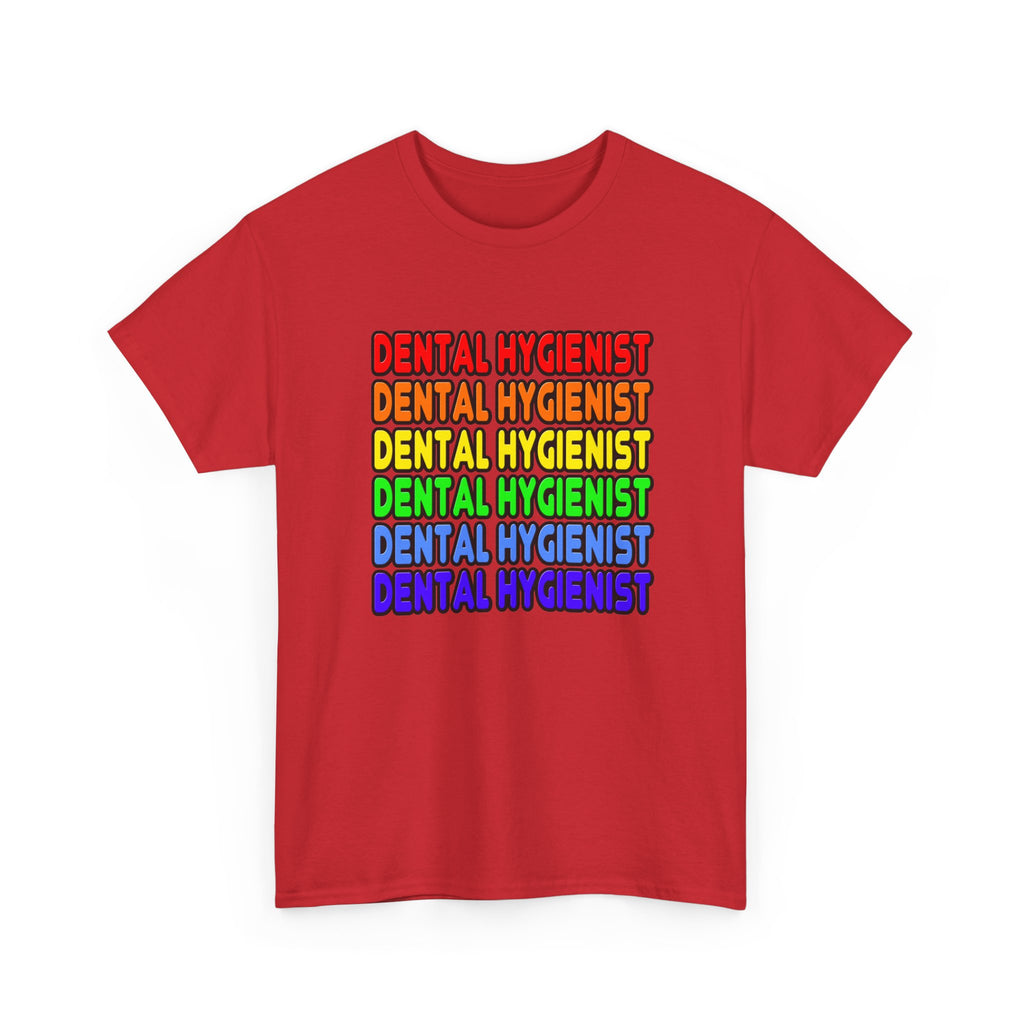 Rainbow Dental Hygienist - Unisex Heavy Cotton Tee