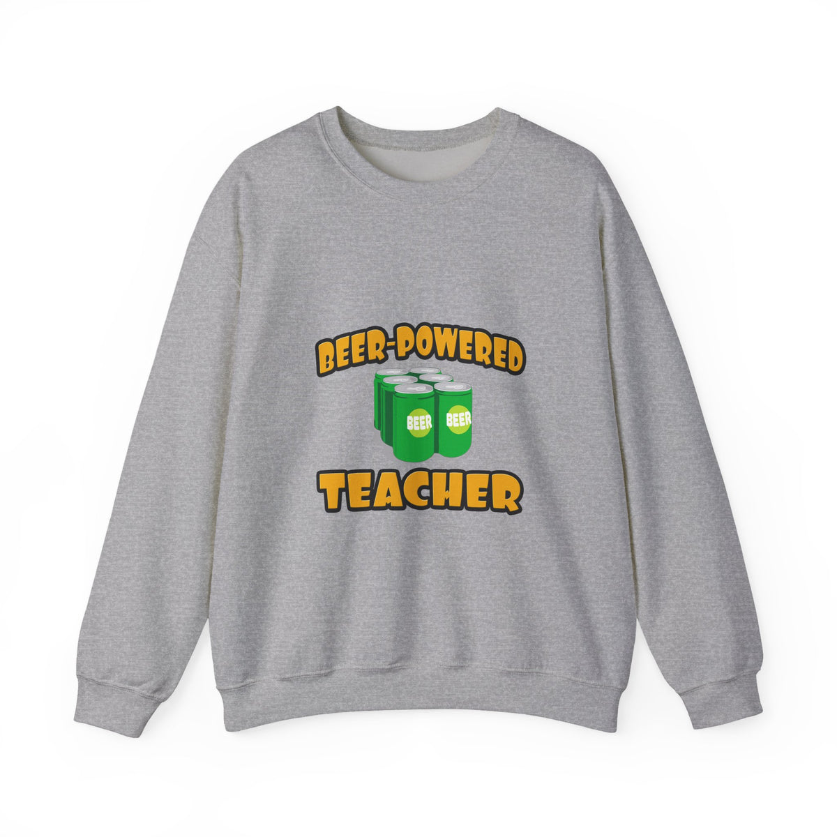 Beer Powered Teacher - Unisex Heavy Blend™ Crewneck Sweatshirt