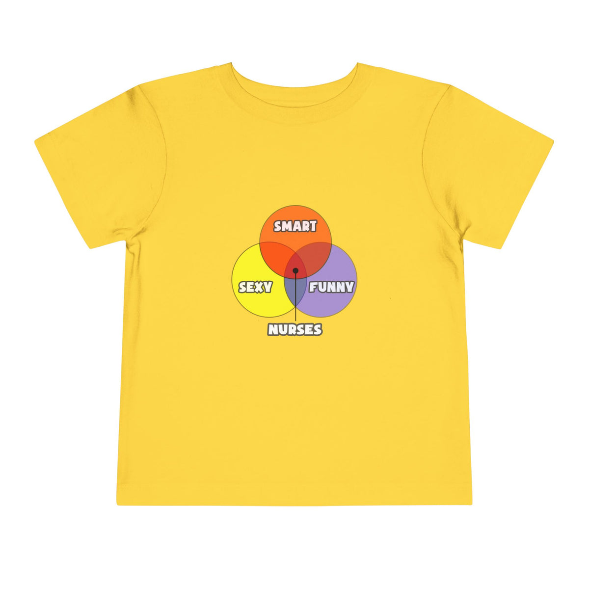 Venn Diagram .. Nurses - Toddler Short Sleeve Tee