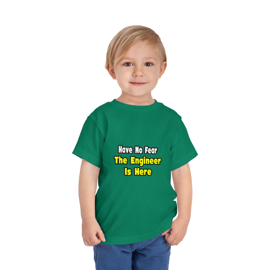 No Fear, The Engineer Is Here - Toddler Short Sleeve Tee