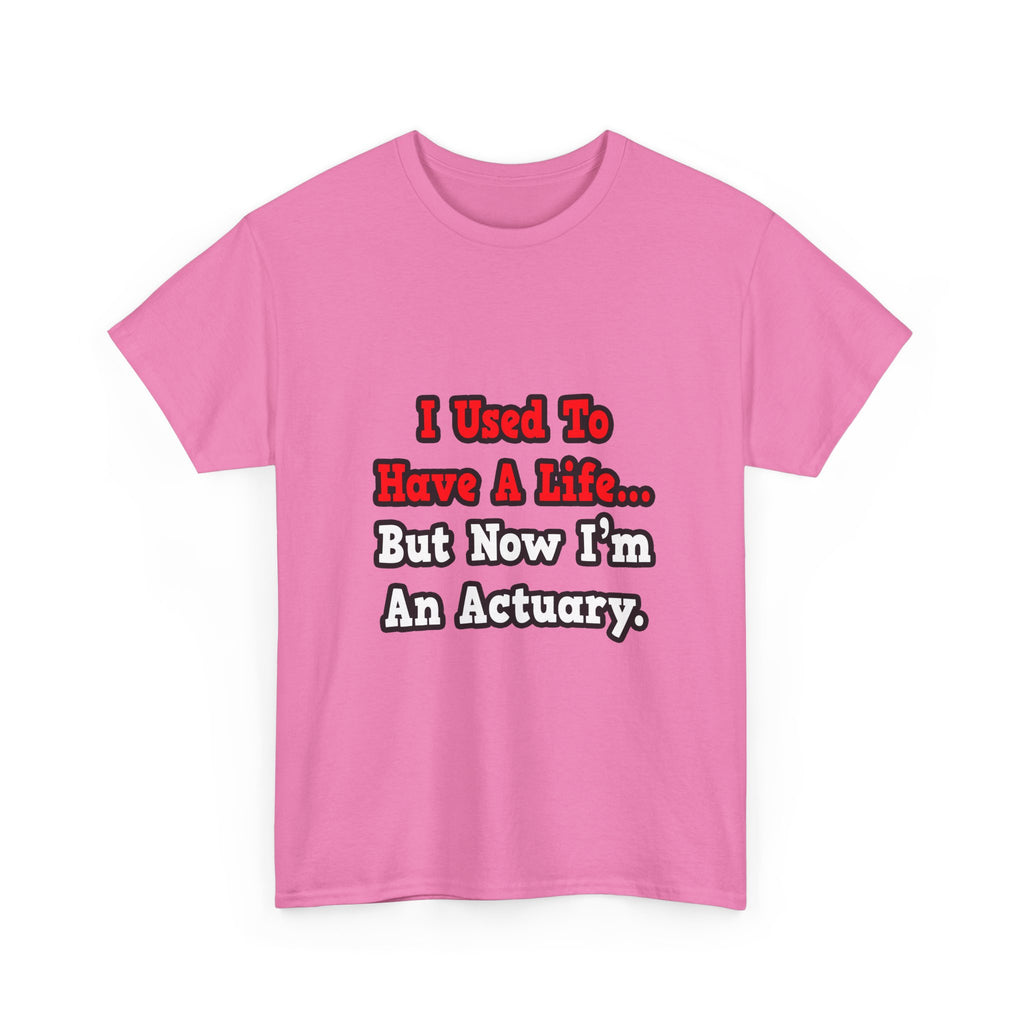 I Used to Have a Life...Actuary - Unisex Heavy Cotton Tee