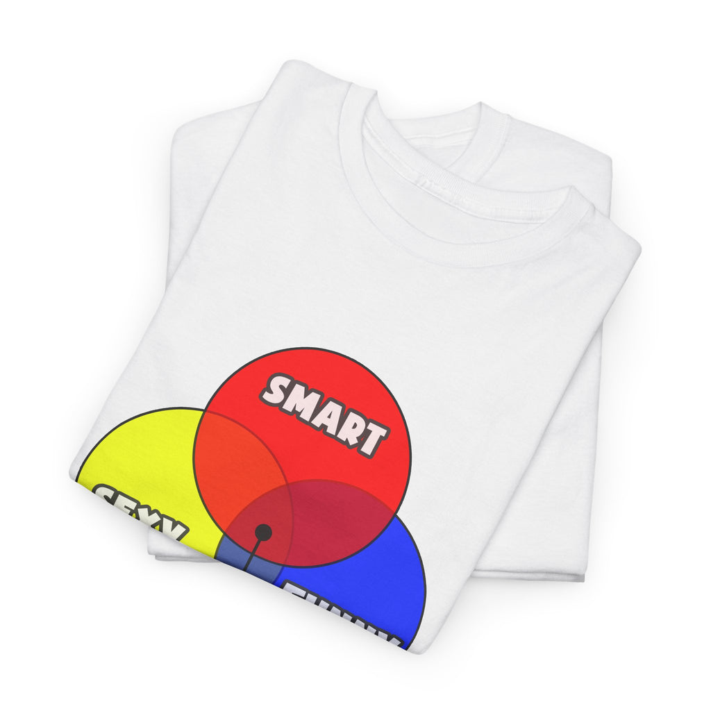 Venn Diagram .. Cardiologists - Unisex Heavy Cotton Tee