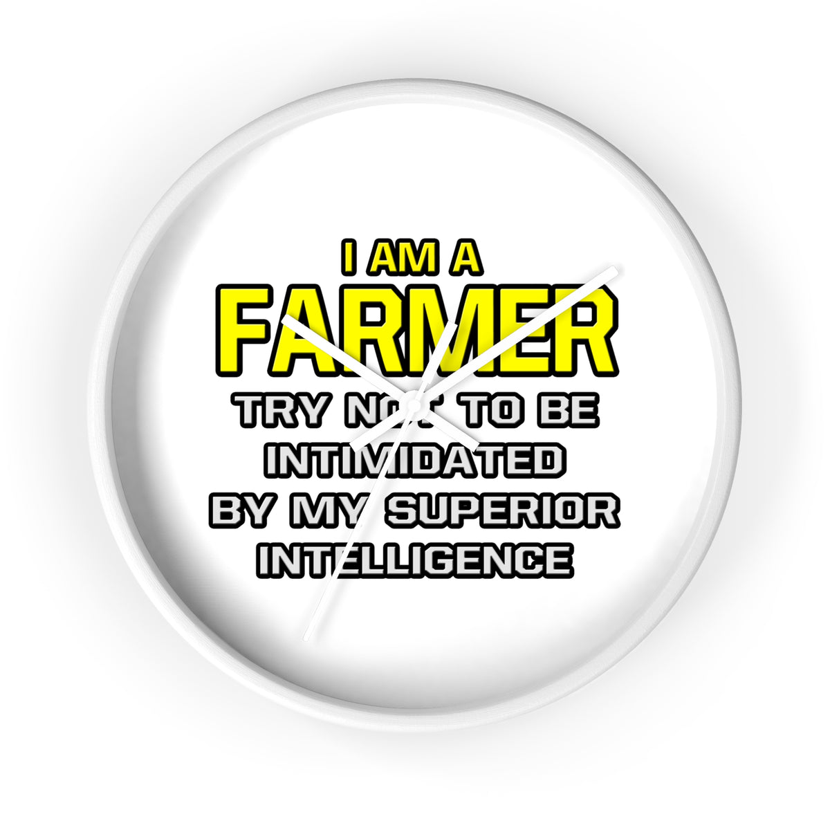 Farmer...Superior Intelligence - Wall Clock