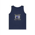 Save a Drum...Bang a Teacher - Unisex Heavy Cotton Tank Top
