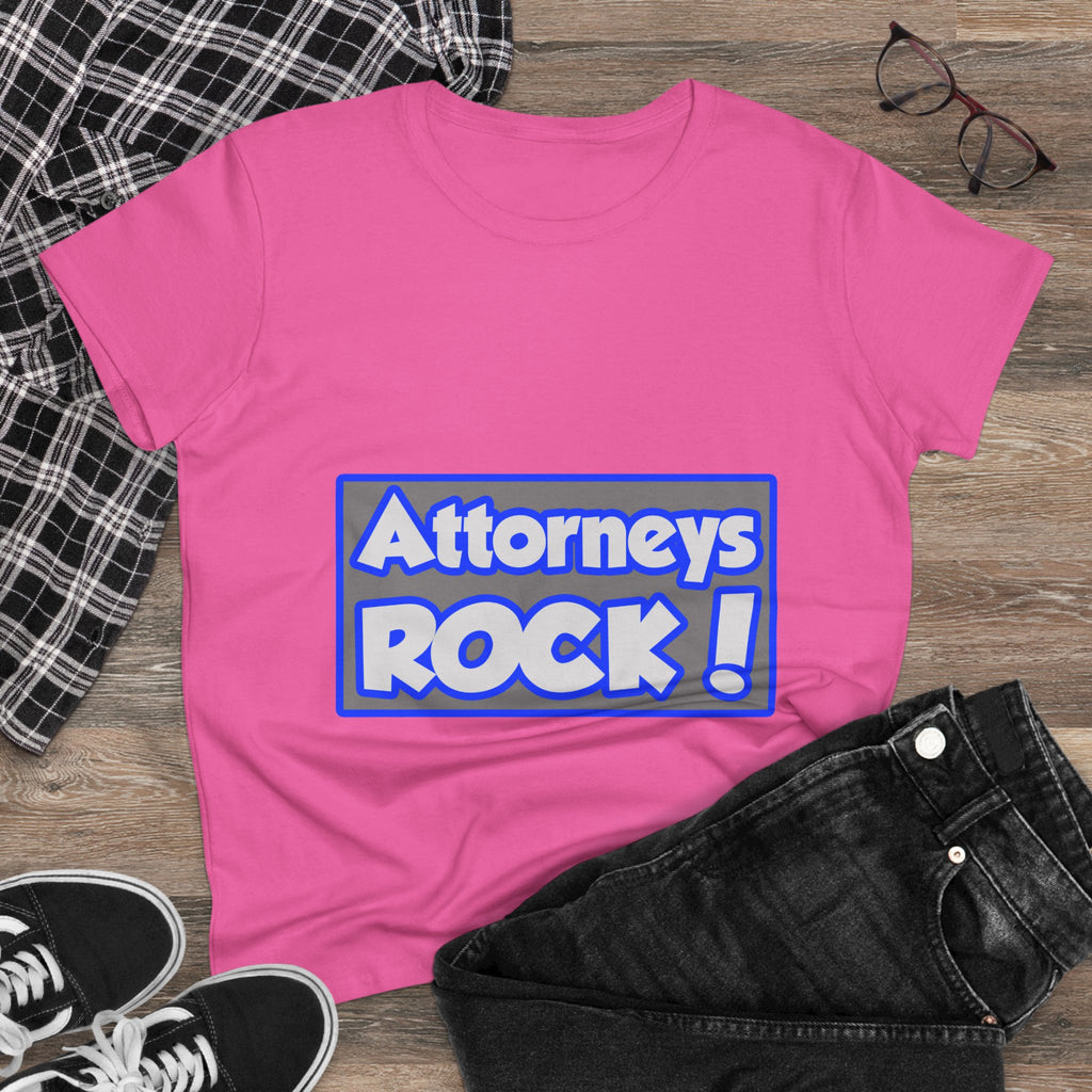Attorneys Rock! - Women's Midweight Cotton Tee