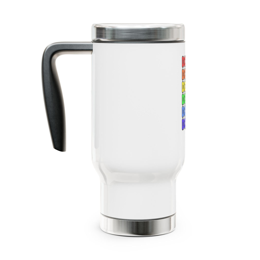 Rainbow Doctor - Stainless Steel Travel Mug with Handle, 14oz