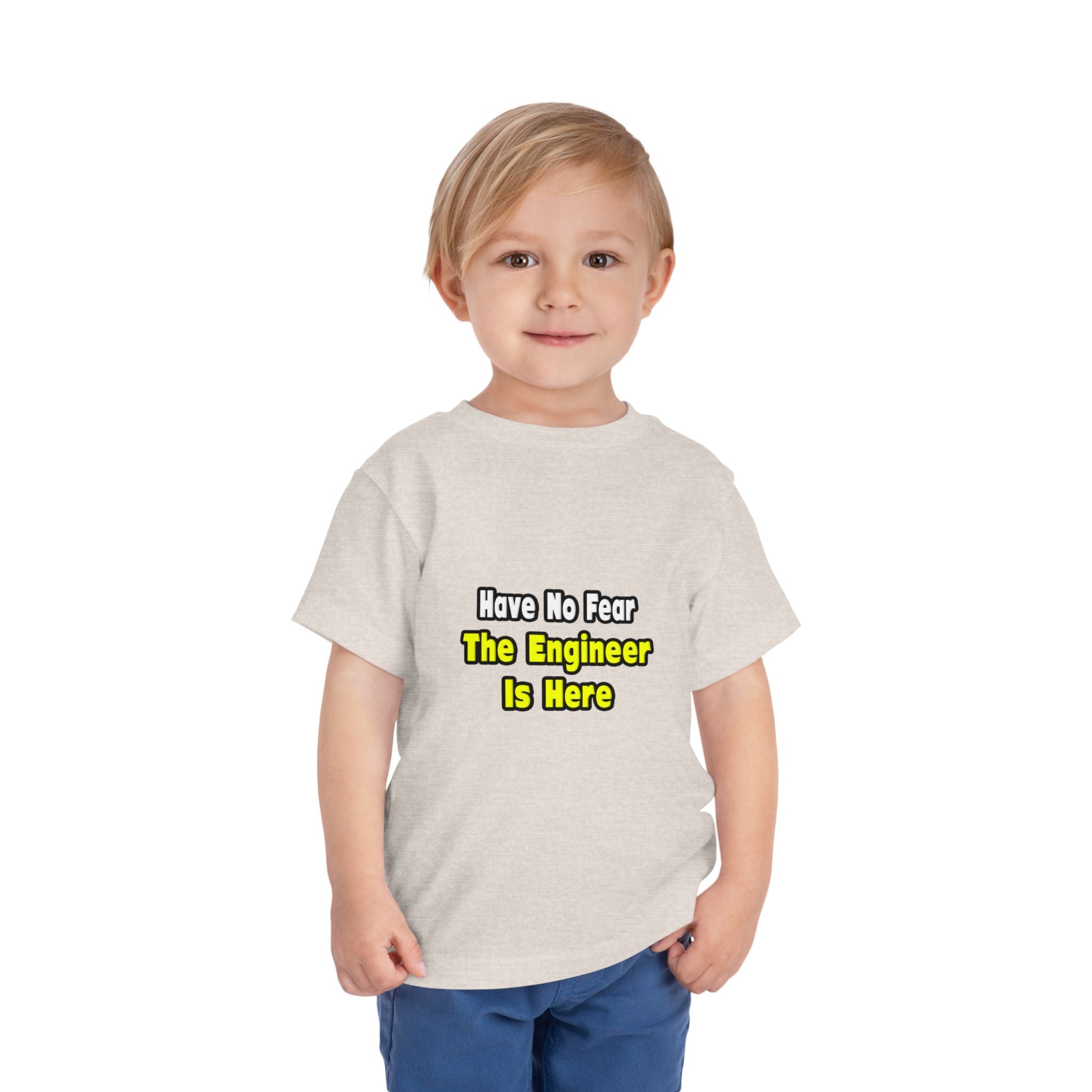 No Fear, The Engineer Is Here - Toddler Short Sleeve Tee