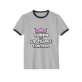 Queen of Air Traffic Control - Unisex Cotton Ringer T-Shirt
